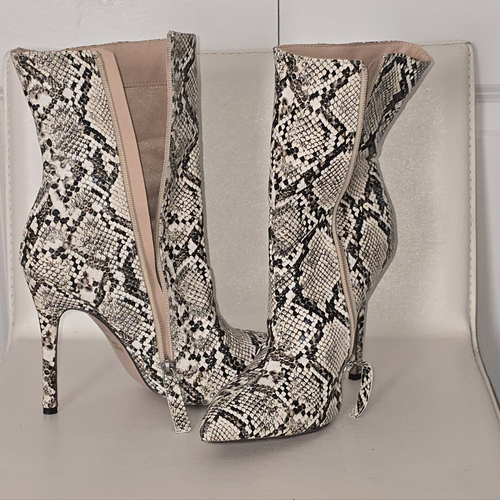 Snakeskin Stiletto Boots